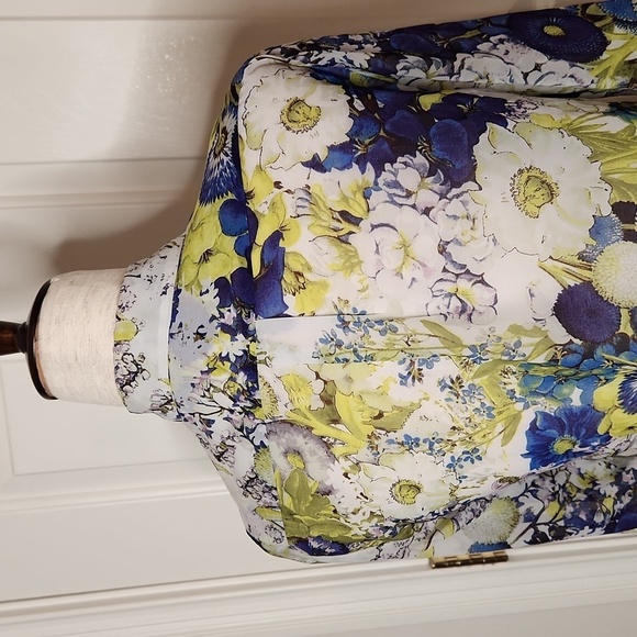 Zara Woman Sheer Floral Print Blouse Size XS - Picture 10 of 16